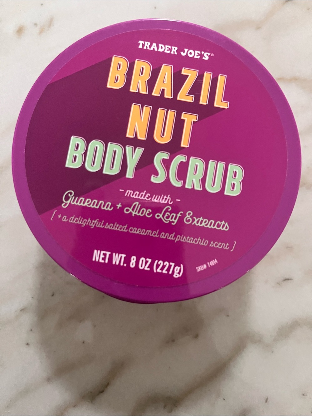 Trader Joe's Brazil Nut Body Scrub — Vibrant Magenta